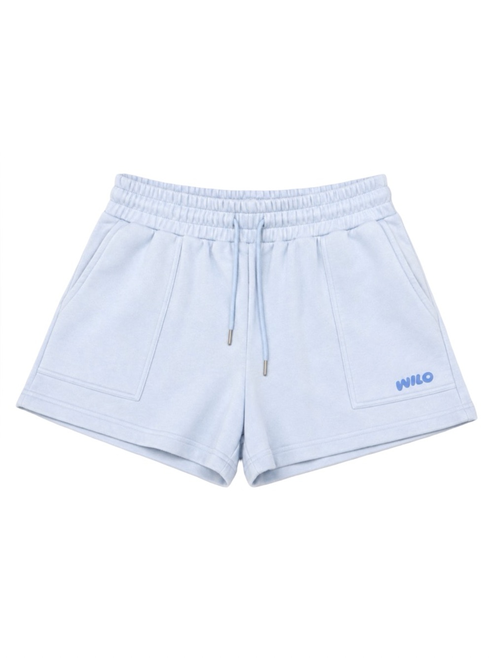 Wilo The Label Logo Fleece Jogger Shorts Blue XS NWT